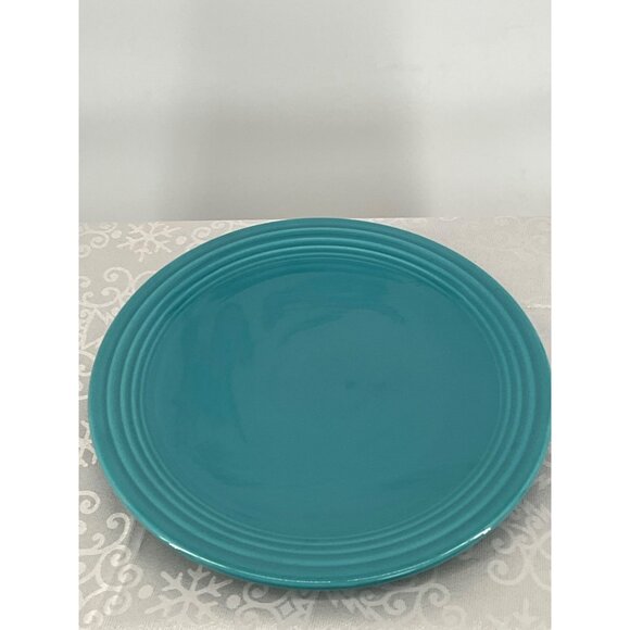 Fiesta Plater‎ Turquoise Ceramic 12.25” Made In USA - Picture 1 of 5